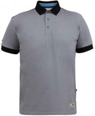 D555 Prinstead Pique Polo Shirt Grey
