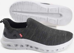 D555 Blyth 1 Kingsize Hands Free Shoes With Knitted Top Black