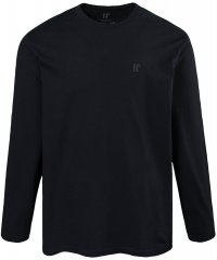 JP1880 702559 T-shirt met lange mouwen Zwart