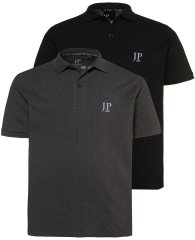 JP1880 704317 Poloshirt 2-pack Donkergrijs/Zwart