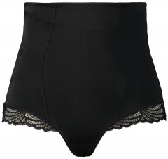 Ulla Popken 781632 Corrigerende slip met hoge taille Zwart