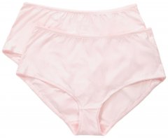 Ulla Popken 800279 Gestreepte slips 2-pack Roze