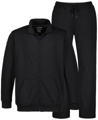 JP1880 802933 Joggingpak met jack en broek Zwart