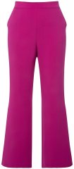 Ulla Popken 813306 Wijde pantalon met elastische taille Magenta