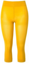Ulla Popken 815580 3/4 panty legging met dijbescherming 80 den Mosterdgeel