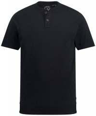 JP1880 818628 Henley T-shirt met buikpasvorm Zwart