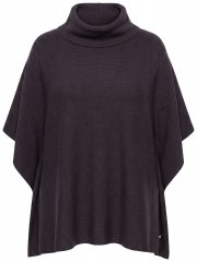 Ulla Popken 820620 Ponchotrui met col Mahoniebruin