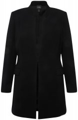 Ulla Popken 823318 Blazer met opstaande kraag Zwart