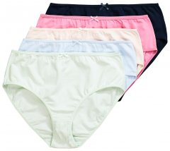 Ulla Popken 825984 Gestippelde slips 5-pack Lichtblauw