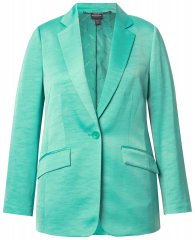 Ulla Popken 826161 Gestructureerde blazer Groen