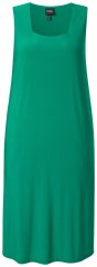 Ulla Popken 827908 Mouwloze jersey jurk Groen