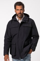 JP1880 828706 Regenjas met verdekte rits Marineblauw