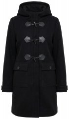 Ulla Popken 829347 Duffelcoat Zwart