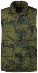 JP1880 831610 Bodywarmer gewatteerd in camouflage Groen