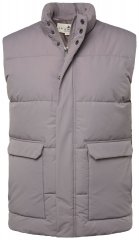JP1880 831639 Bodywarmer gewatteerd van gerecycled polyester Donkergrijs