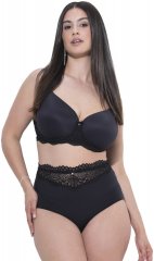 Ulla Popken 832874 Slips met hoge taille en kant 3-pack Bruin