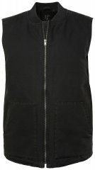 JP1880 834734 Canvasbodywarmer Zwart