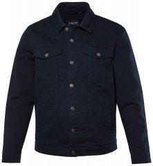 Men+ 446 Spijkerjas met borstzakken Donkerblauw