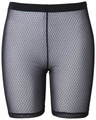 Ulla Popken 836805 Gestippelde anti-schuur shorts Zwart