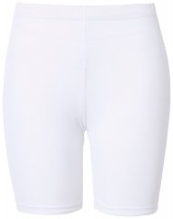 Ulla Popken 836805 Gestippelde anti-schuur shorts Wit