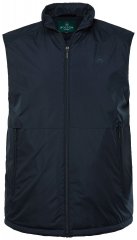 Boston Park 877 Bodywarmer met opstaande kraag en rits Donkerblauw
