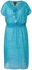 Ulla Popken 838483 Jurk met dierenprint Turquoise