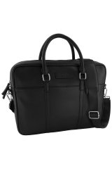 JP1880 838828 Laptoptas van leer Zwart