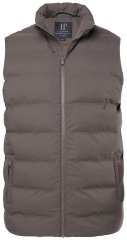 JP1880 841361 Lasergewatteerde bodywarmer Mokkabruin