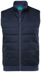Boston Park 995 Tweekleurige gewatteerde bodywarmer Donkerblauw