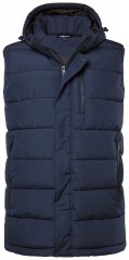 Men+ 433 Bodywarmer gewatteerd met capuchon Donkerblauw