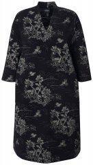 Ulla Popken 844739 Jurk met driekwartmouwen Zwart