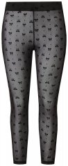 Ulla Popken 844970 Bedrukte panty legging Zwart