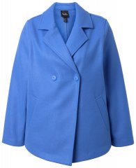 Ulla Popken 846021 Fleece jas Blauw