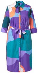 Ulla Popken 846351 Bedrukte blousejurk Lila