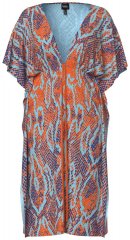 Ulla Popken 846826 Jurk met dierenprint Oranje