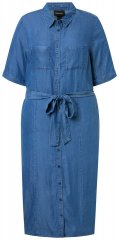 Ulla Popken 848491 Blousejurk Denimblauw