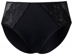 Ulla Popken 848693 Boxershorts met kant Zwart