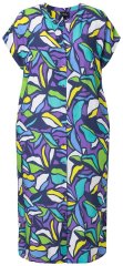 Ulla Popken 848980 Gebloemde blousejurk Lila