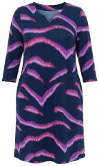 Ulla Popken 850920 Jersey jurk Donkerblauw