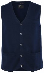 JP1880 851421 Gebreid gilet met V-hals Donkerblauw