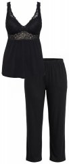 Ulla Popken 851693 Pyjama Zwart