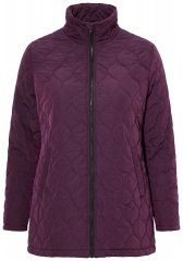 Ulla Popken 851831 Gewatteerd jack Bruin
