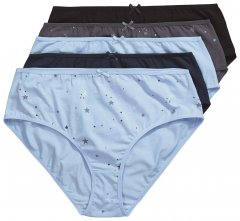 Ulla Popken 852258 Slips 5-pack Antraciet
