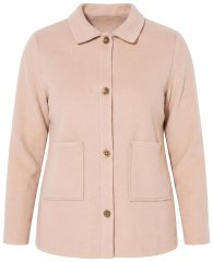 Ulla Popken 854200 Fleecejack Lichtbruin