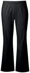 Ulla Popken 854910 Warme stretchbroek met elastische taille Zwart