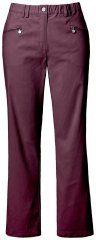 Ulla Popken 854987 Warme stretchbroek met comfortband Aubergine