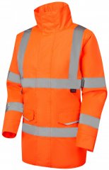 Leo Cheristow EcoViz 4K Women's Baffle Lined Anorak Hi-Vis Orange
