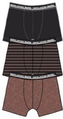 North Latitude 61341 3-Pack Boxershorts Cognac Bruin