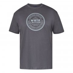 North Latitude T-Shirt Grijs/Houtskoolkleur