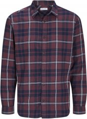 Jack & Jones JOSHUA LS Flannel Shirt Violet